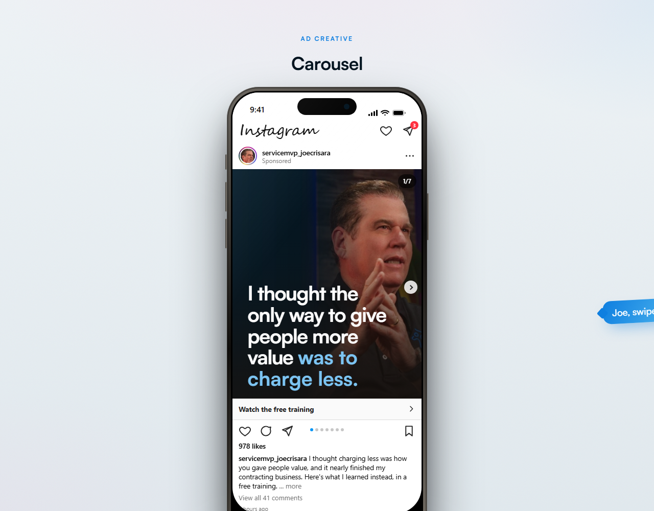 Instagram carousel preview